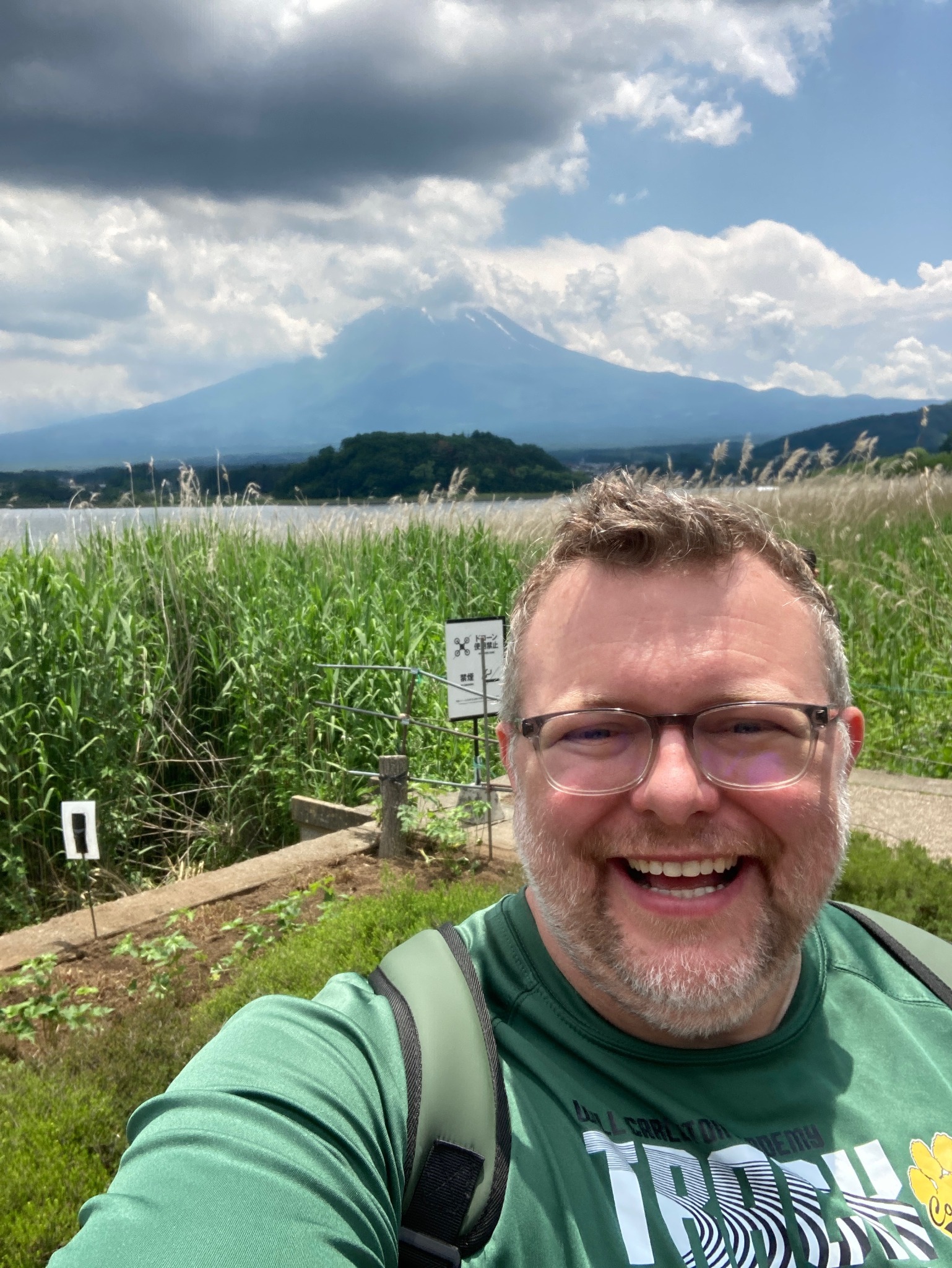 Ian Church near Mount Fuji